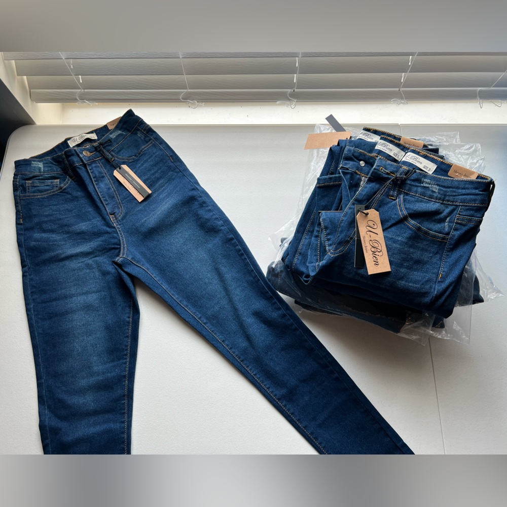 Dark Blue Denim Skinny Jeans